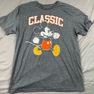 Disney Gray Classic Mickey Mouse Tee